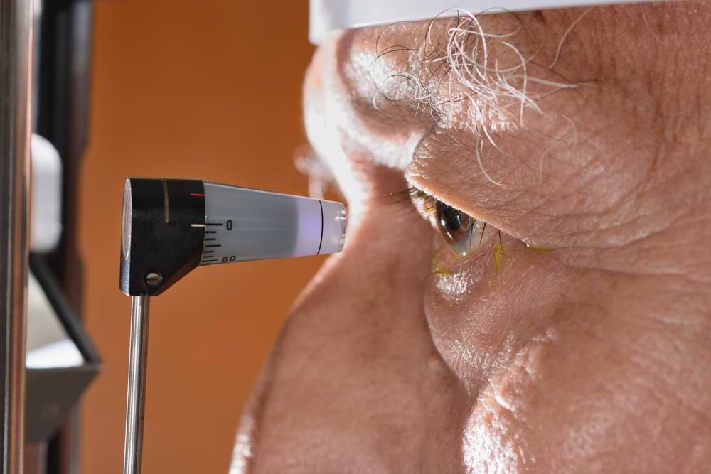 Glaucoma eye test in Glenorchy, Tasmania.